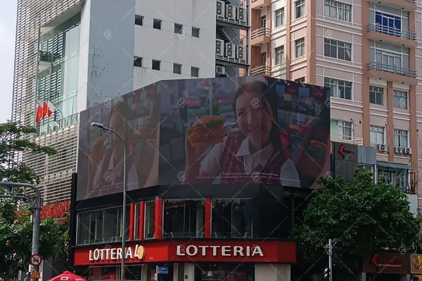 Màn hình LED 3D quảng cáo tại Lotteria