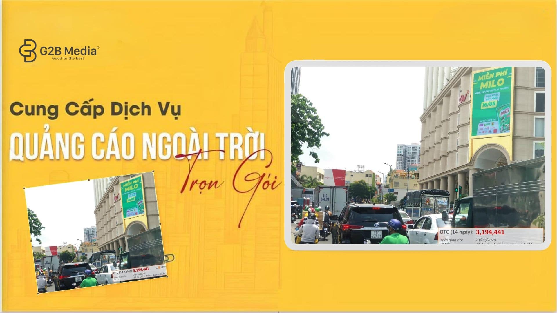Màn hình LED tại vị trí 83 Lý Chính Thắng, Quận 3, Hồ Chí Minh rực rỡ
