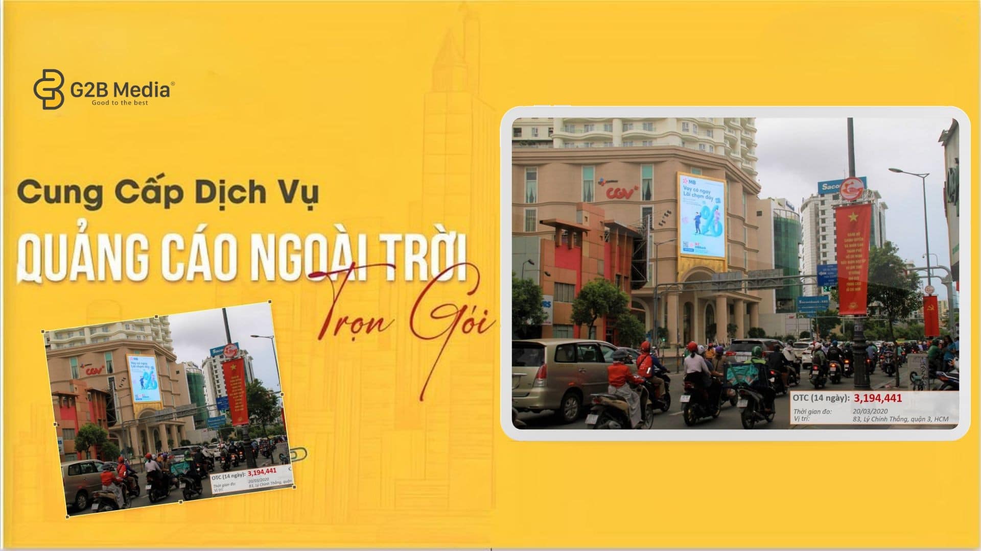 Màn hình LED tại vị trí 83 Lý Chính Thắng, Quận 3, Hồ Chí Minh cực đẹp