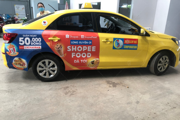 quảng cáo taxi cho shopeefood