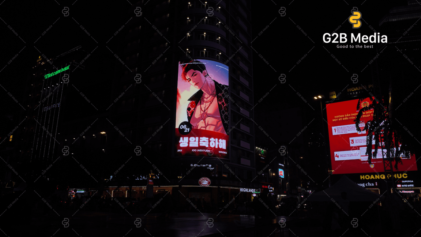 Quảng cáo màn hình LED tại Nguyễn Huệ - FC Jinx x G2B Media