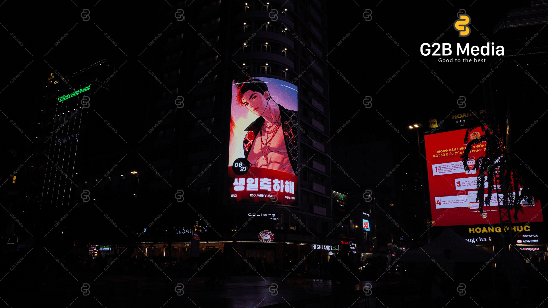 Quảng cáo màn hình LED tại Nguyễn Huệ - FC Jinx x G2B Media