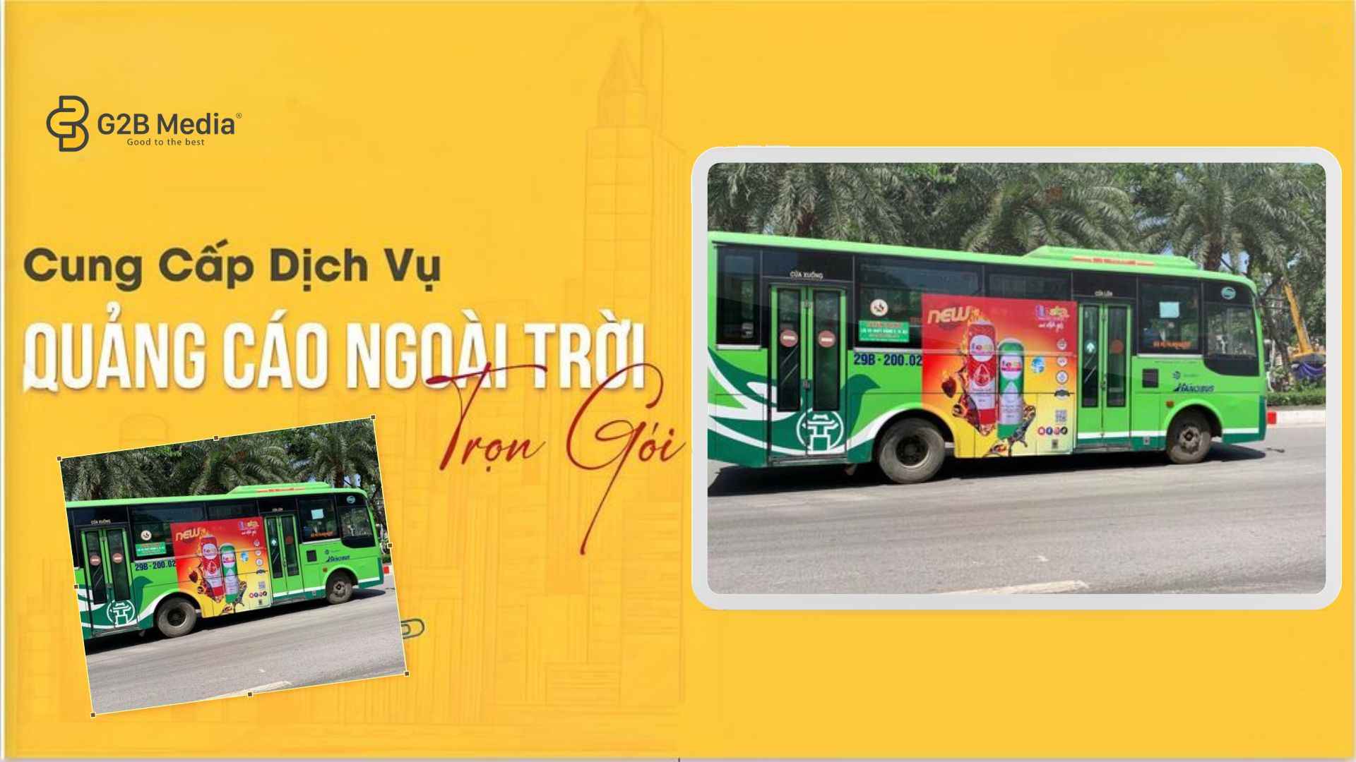 Quảng cáo trên xe bus là hình thức biển hiệu di động hiệu quả