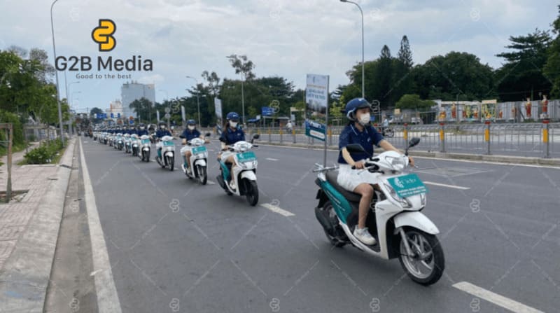 Chạy roadshow xe máy - Dự án căn hộ Destino Centro