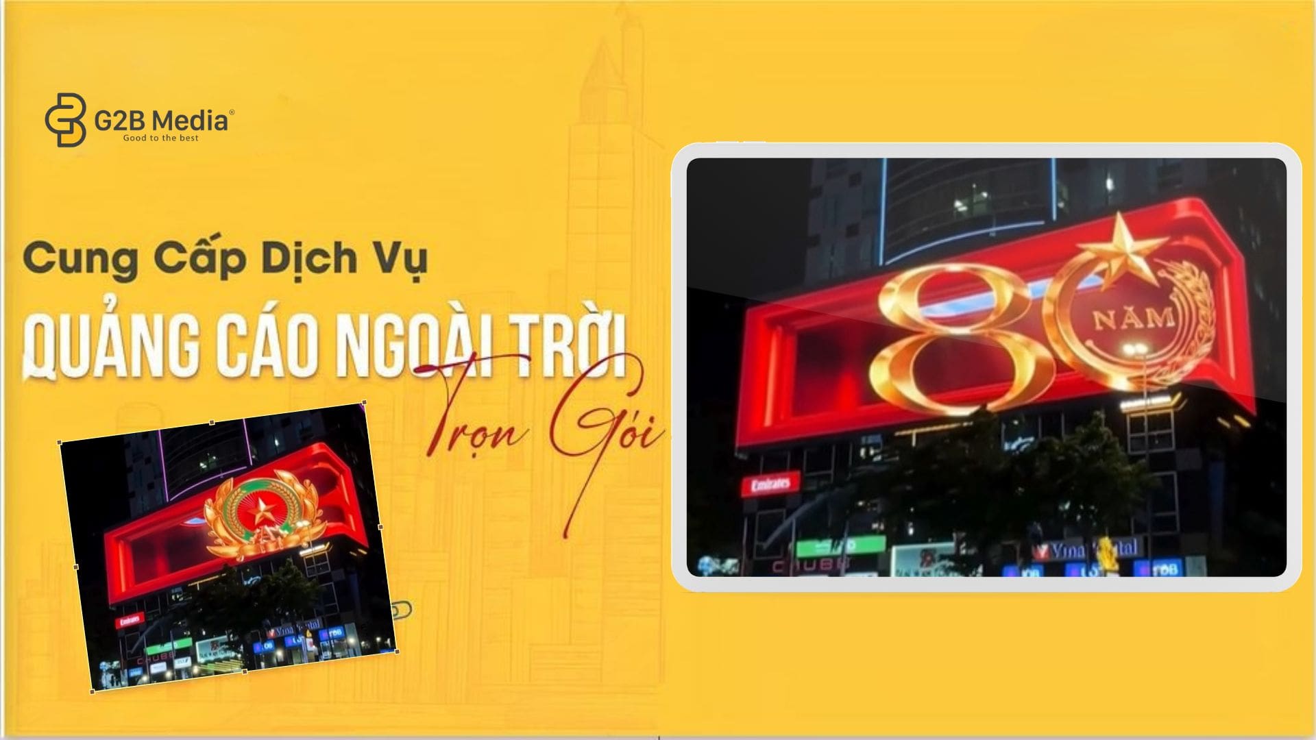kênh truyền thông -Biển quảng cáo DOOH hiệu quả của G2B Media