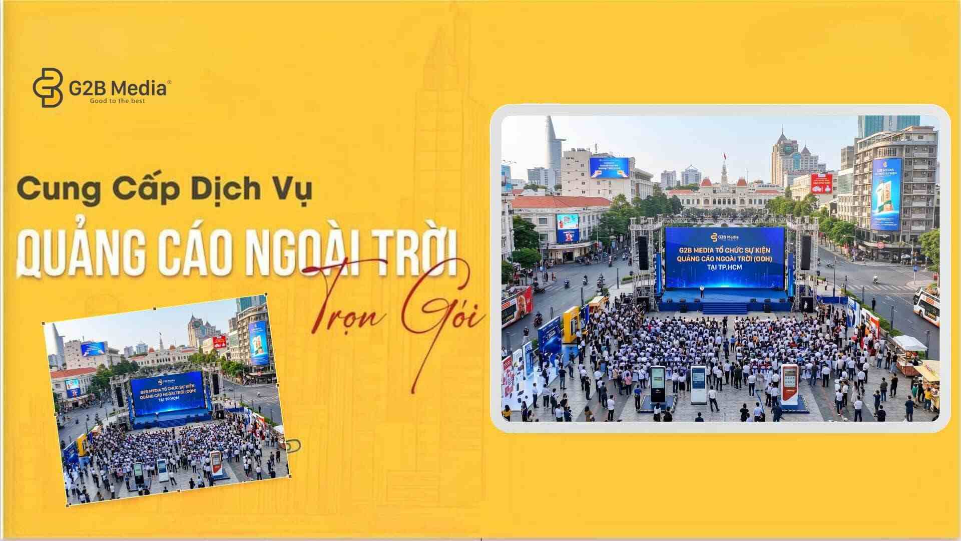 G2B Media tổ chức sự kiện quảng cáo ngoài trời OOH