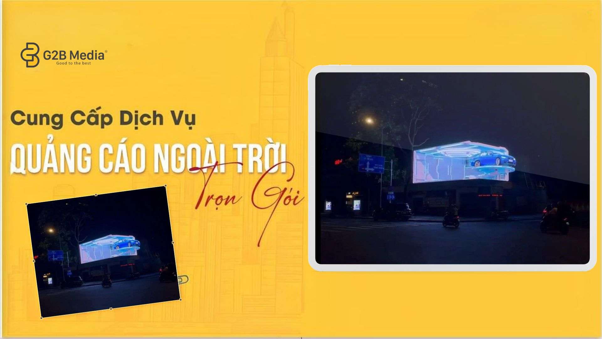 ứng dụng marketing đa giác quan trong quảng cáo ngoài trời OOH DOOH G2B Media