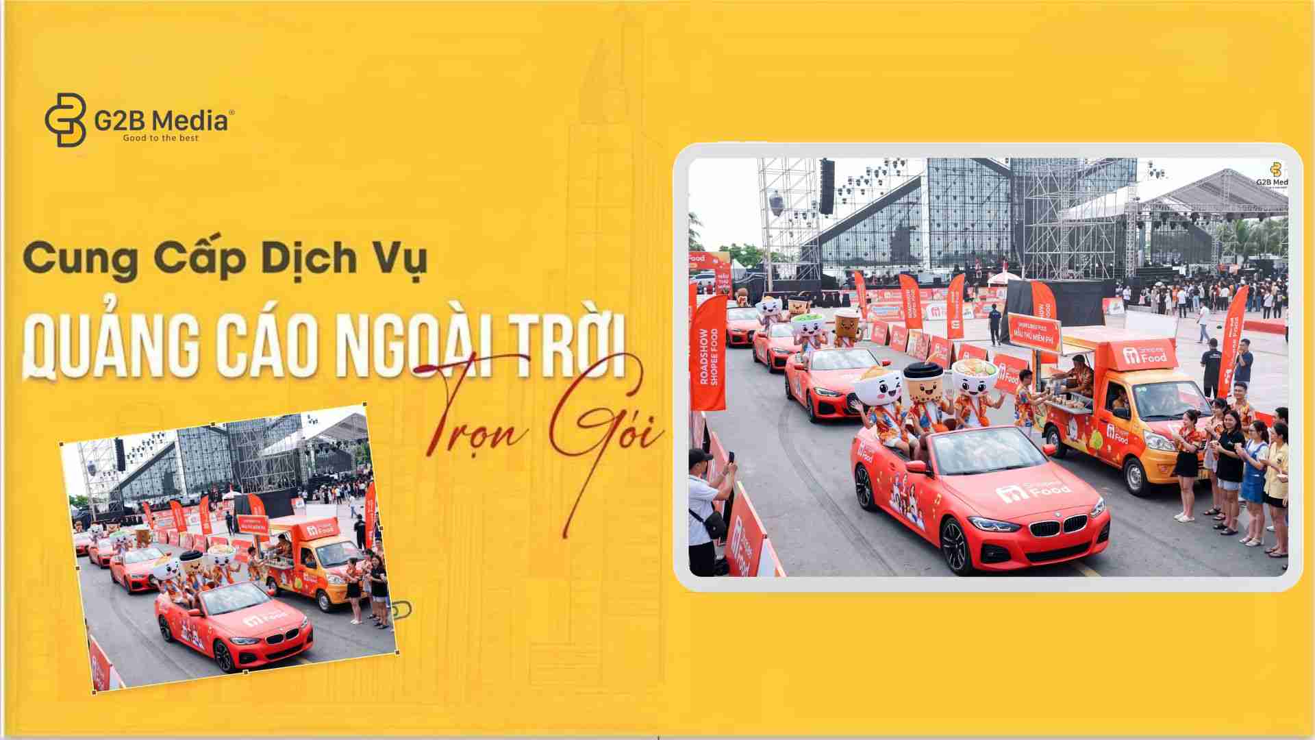 chuyên dịch vụ tổ chức activation trọn gói từ A đến ZChú thích: G2B Media - Đơn vị chuyên dịch vụ tổ chức activation trọn gói từ A đến Z hàng đầu