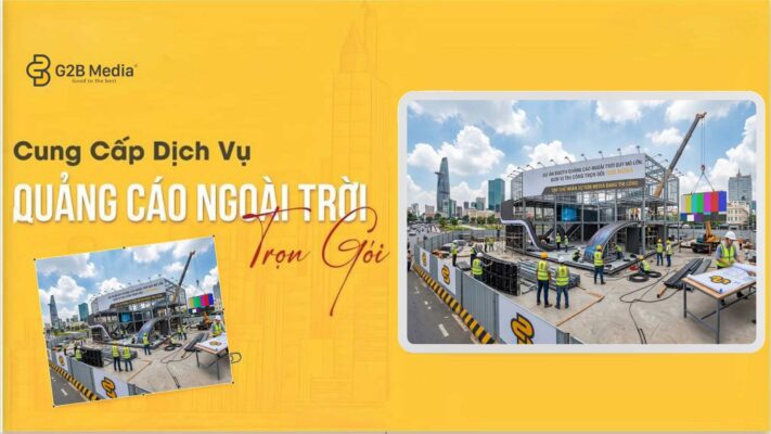 Dự án thi công booth quảng cáo hoàn thiện bởi G2B Media