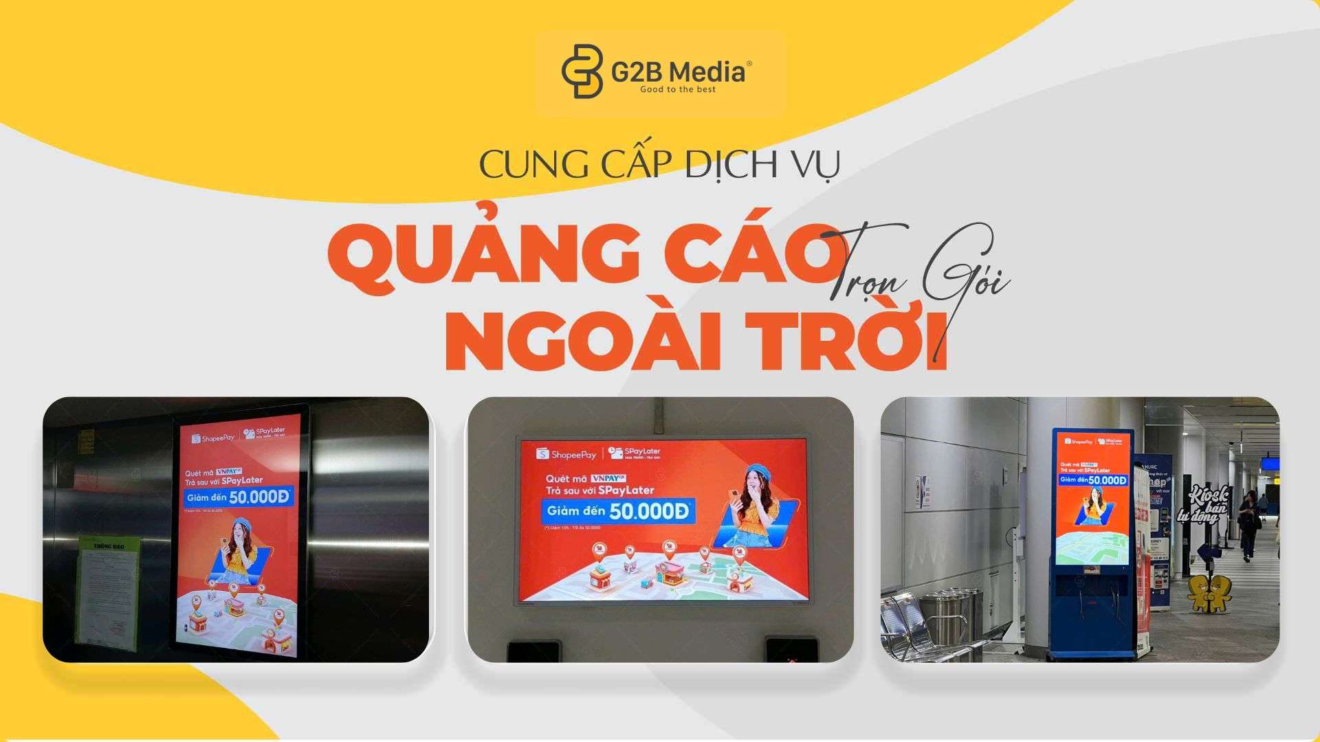 Hình ảnh thực tế ghi nhận hiệu quả hiển thị sắc nét của Chiến dịch quảng cáo LCD thang máy, ga Metro: ShopeePay cùng G2B Media