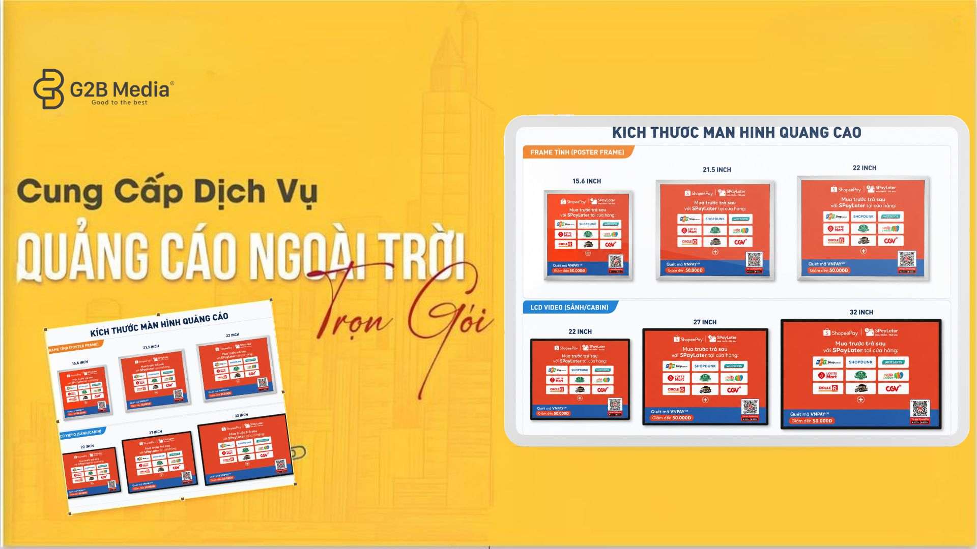Kích thước màn hình thang máy