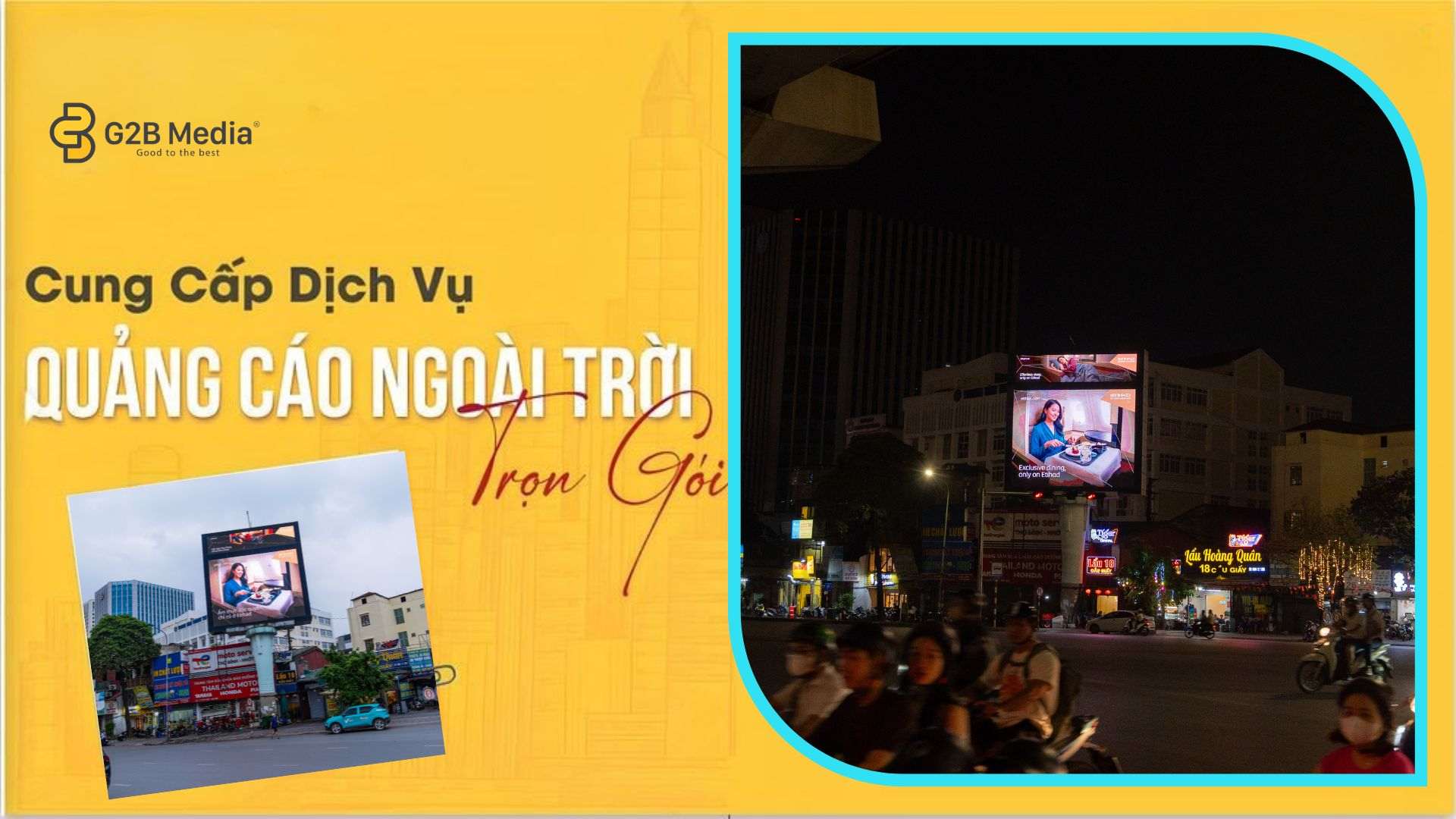 màn hình LED ngã tư Cầu Giấy Xuân Thủy