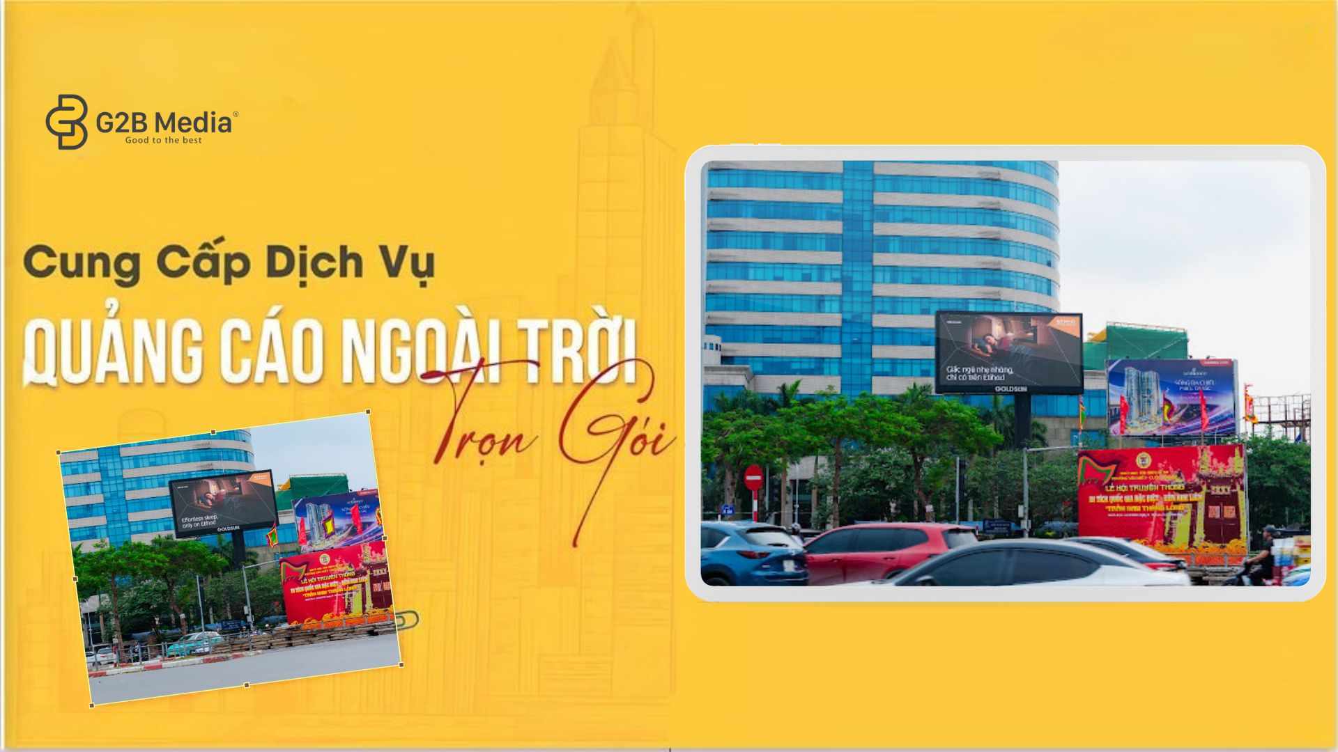 Hình ảnh thực tế dự án quảng cáo LED Kim Liên Etihad Airways của G2B Media thực hiện