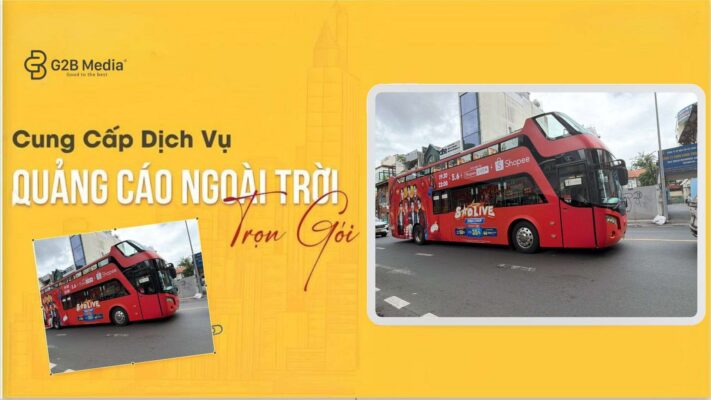 Chiến dịch roadshow Bus Shopee Sao Live Đỉnh Chóp 5.6.2026 rực rỡ trên đường phố TPHCM do G2BMedia thực hiện