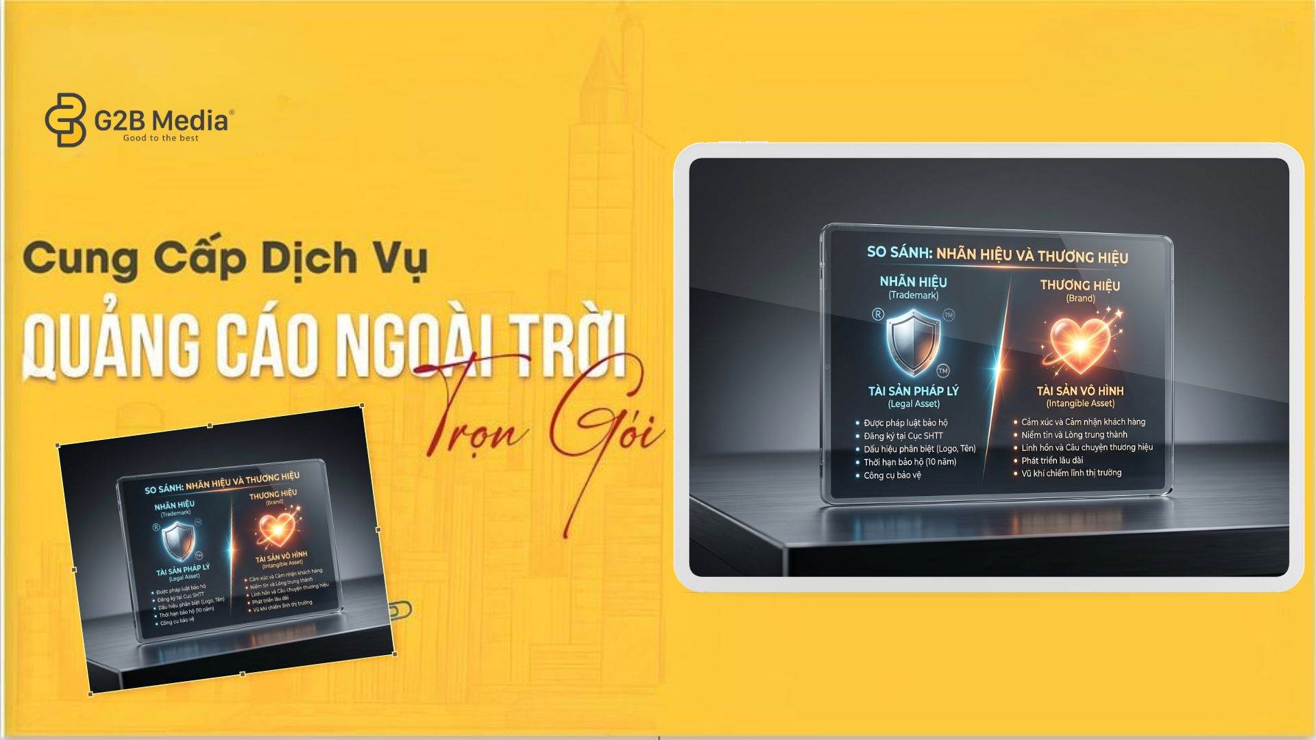 Bảng infographic chi tiết giúp doanh nghiệp phân biệt thương hiệu và nhãn hiệu dễ dàng