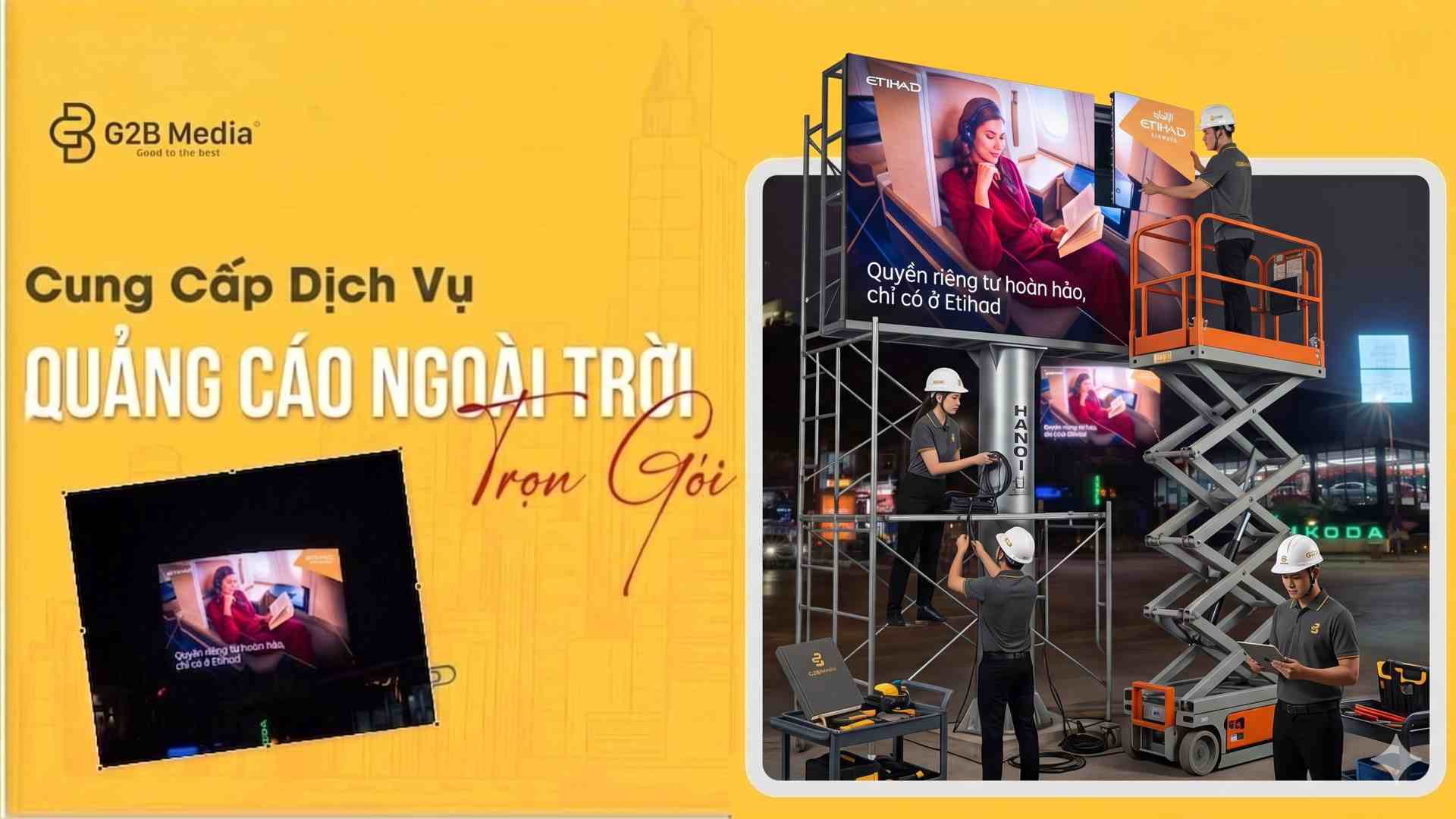 Agency thi công quảng cáo OOH uy tín G2BMedia