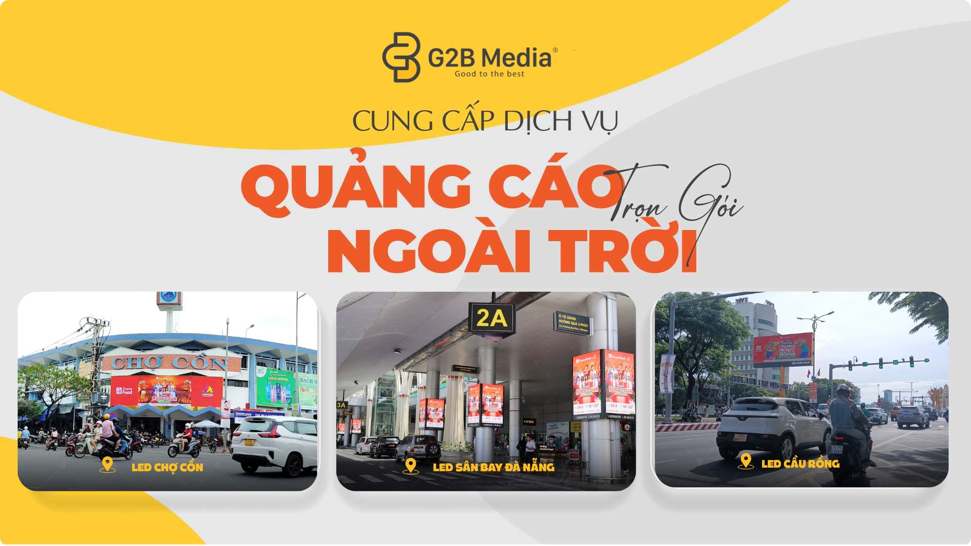 Hình ảnh Chiến dịch quảng cáo màn hình led ShopeeFood Food Tour 2026 G2B Media tại Đà Nẵng chinh phục khách hàng