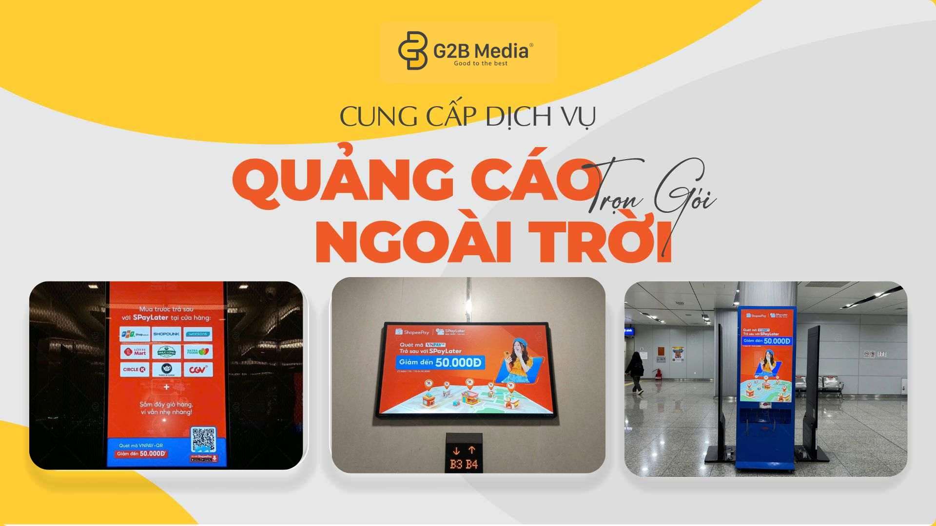 Chiến dịch quảng cáo LCD thang máy, ga Metro: ShopeePay cùng G2B Media tổng quan
