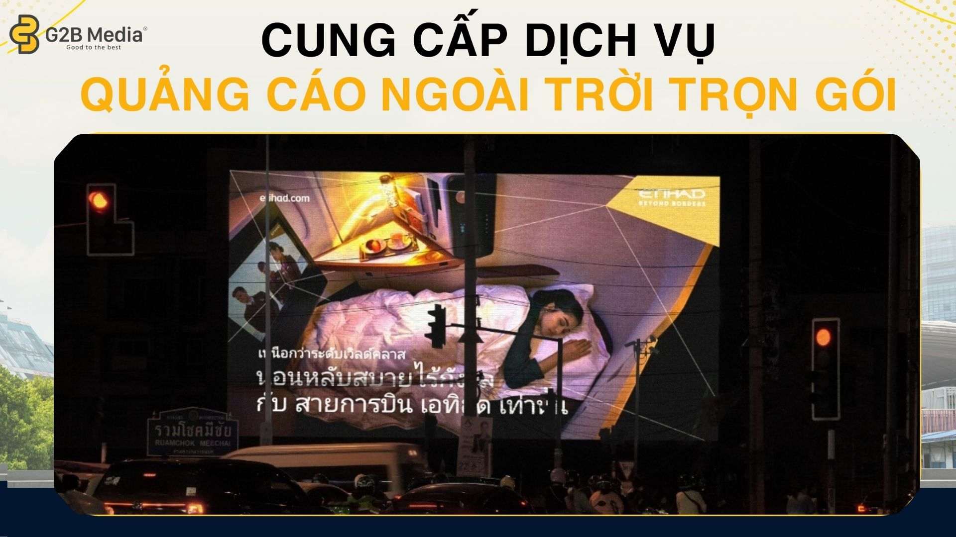DOOH Etihad Chiang Mai G2B Media ban đêm