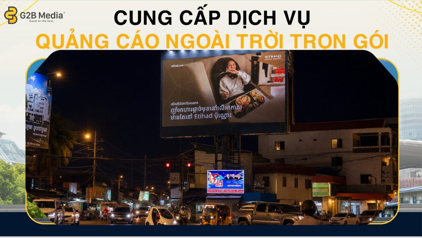 Kế hoạch OOH cho chiến dịch quảng cáo biển bảng thực tế của G2B Media tại TP.HCM.