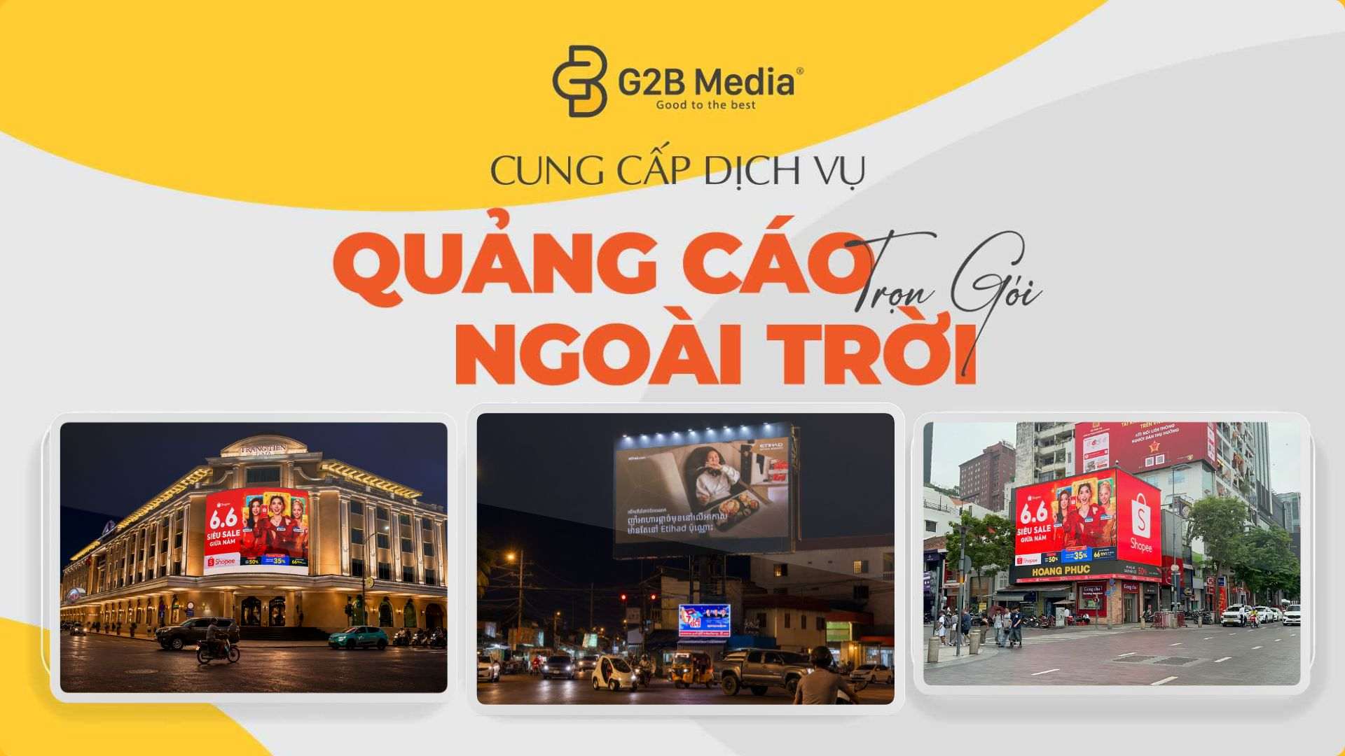 Màn hình LED quảng cáo ngoài trời OOH tại phố đi bộ Nguyễn Huệ do G2B Media triển khai