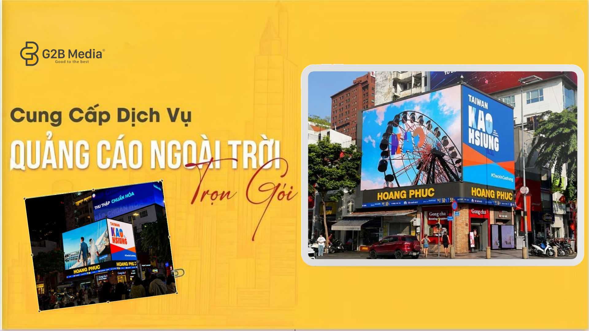 Vị trí đắc địa của Quảng cáo LED Nguyễn Huệ Taiwan Kaohsiung