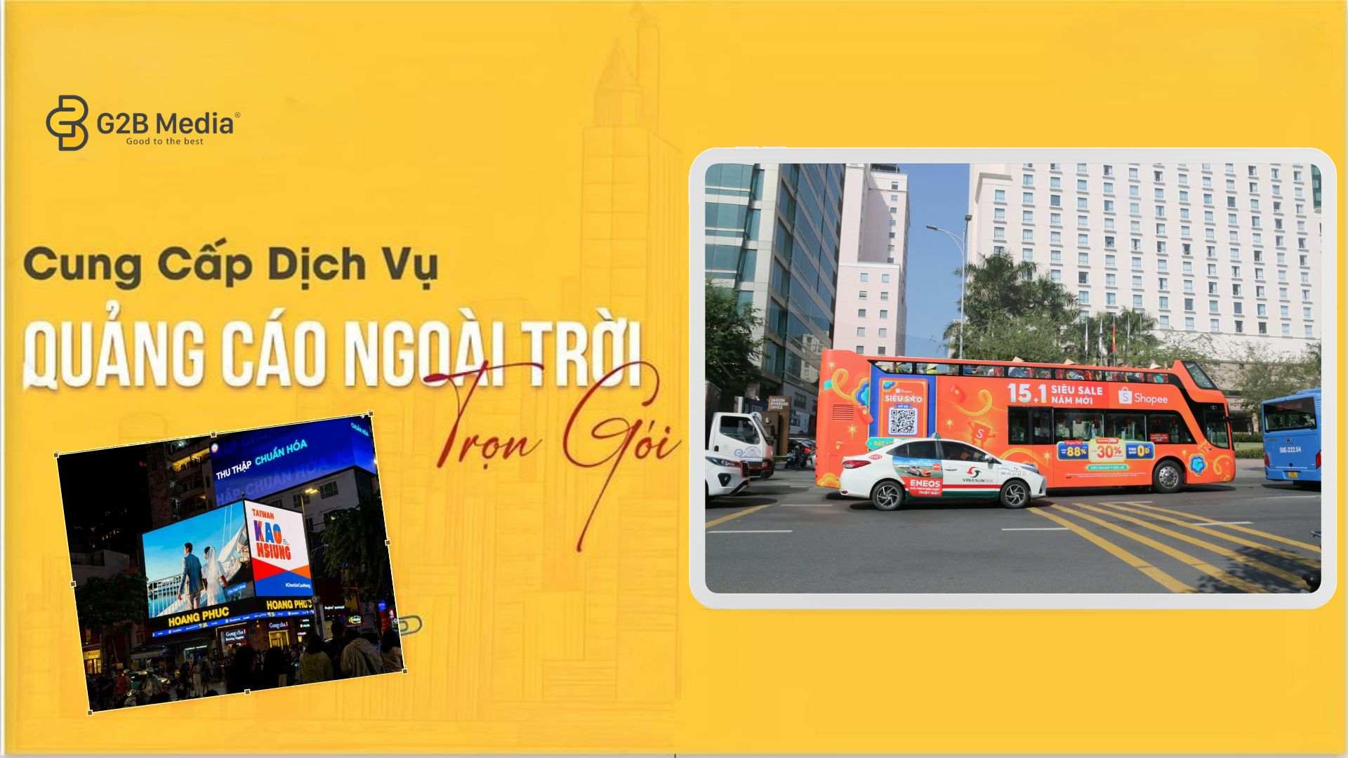 Xe bus dán quảng cáo lưu thông trên tuyến đường Nguyễn Thị Minh Khai, TP.HCM vào giờ cao điểm