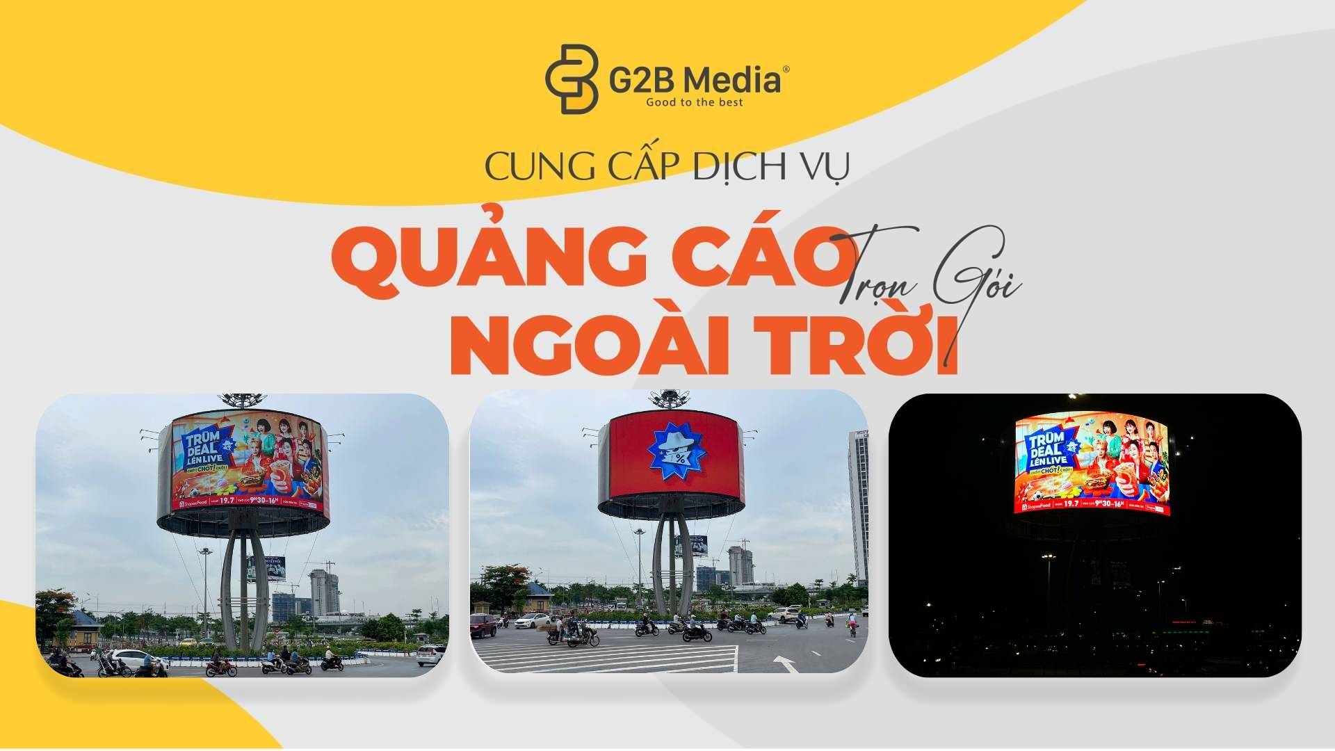 Checkin LED ShopeeFood Hải Phòng ngày và đêm.