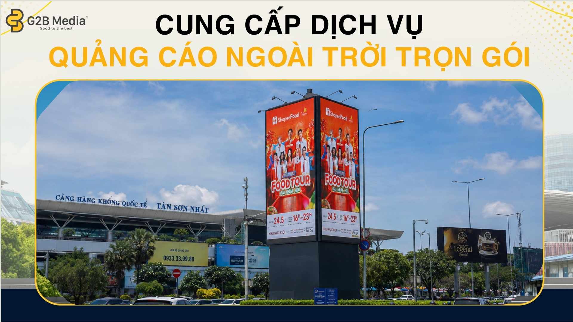Dịch vụ quảng cáo billboard sân bay