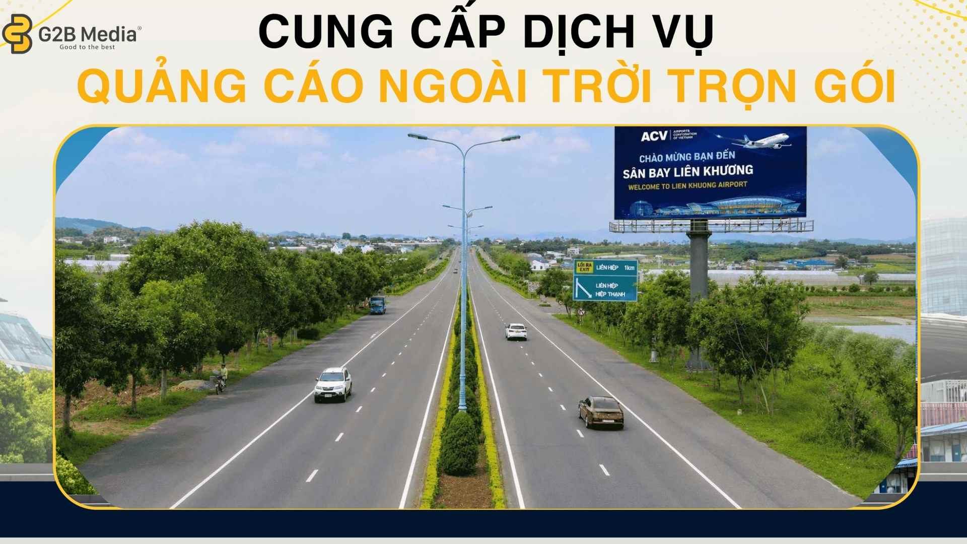 Bảng quảng cáo nội đô sân bay đà lạt.