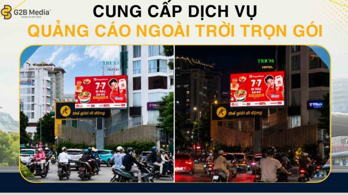 Check-in chiến dịch ShopeeFood 7.7 tại LED ngã 6 TP Huế.