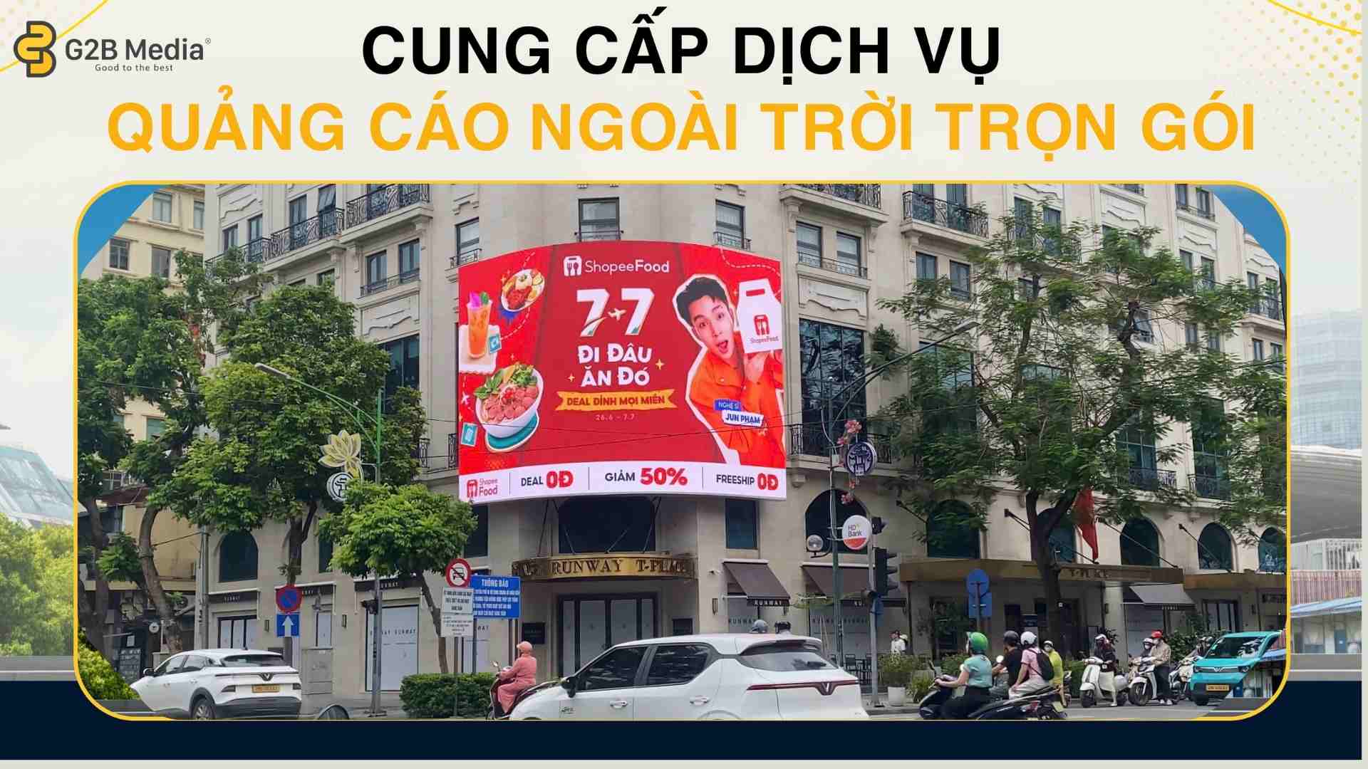 ShopeeFood Jun Phạm 7.7 LED T Place.