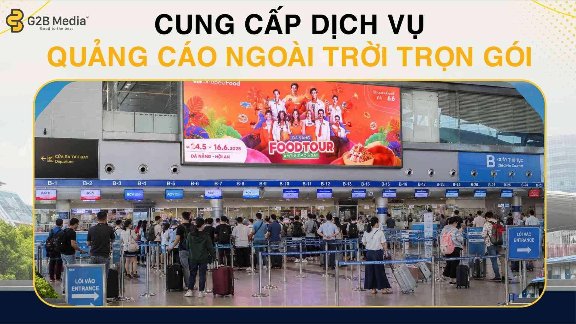 Màn hình quảng cáo sân bay tân sơn nhất