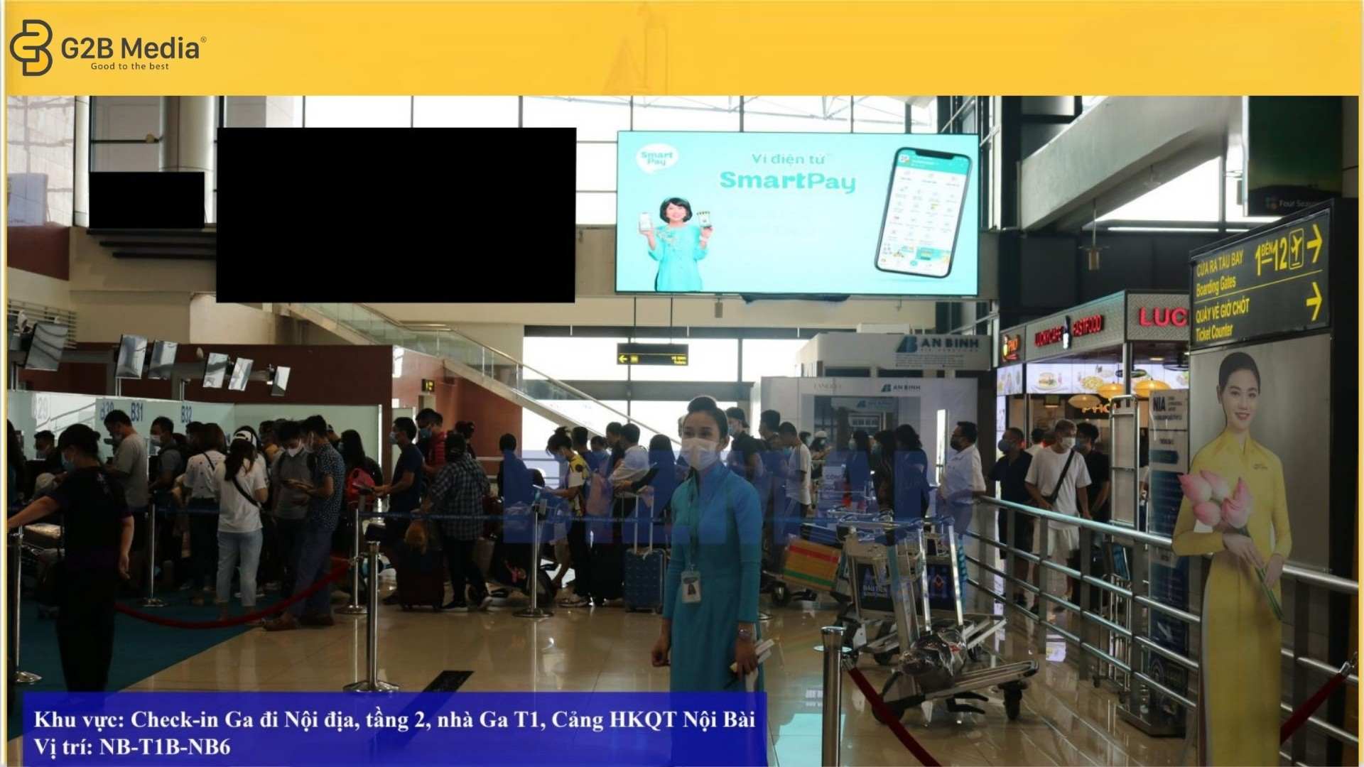 Báo giá quảng cáo màn hình led sân bay nội bài mới nhất.