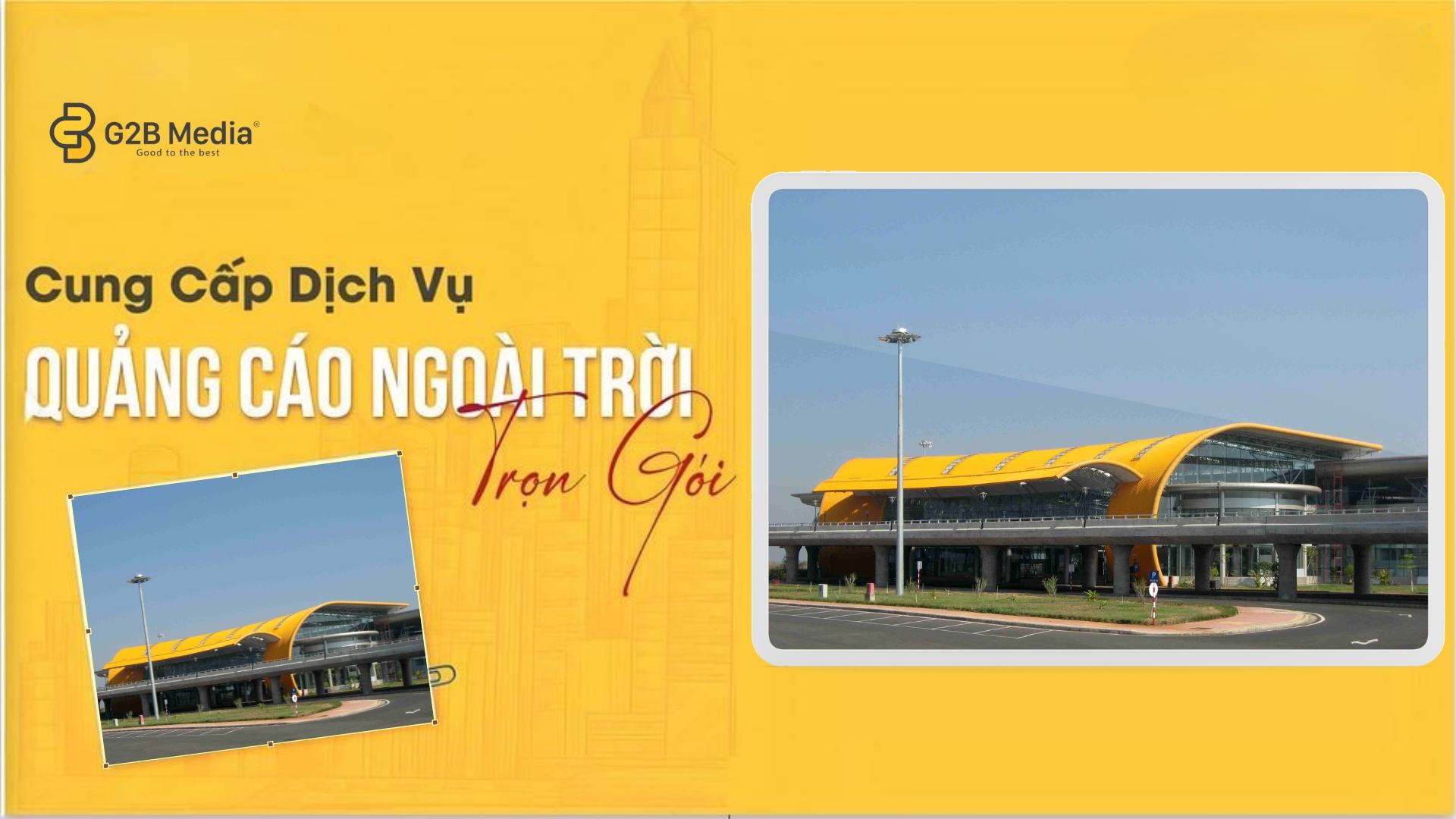Quảng cáo sân bay liên khương.