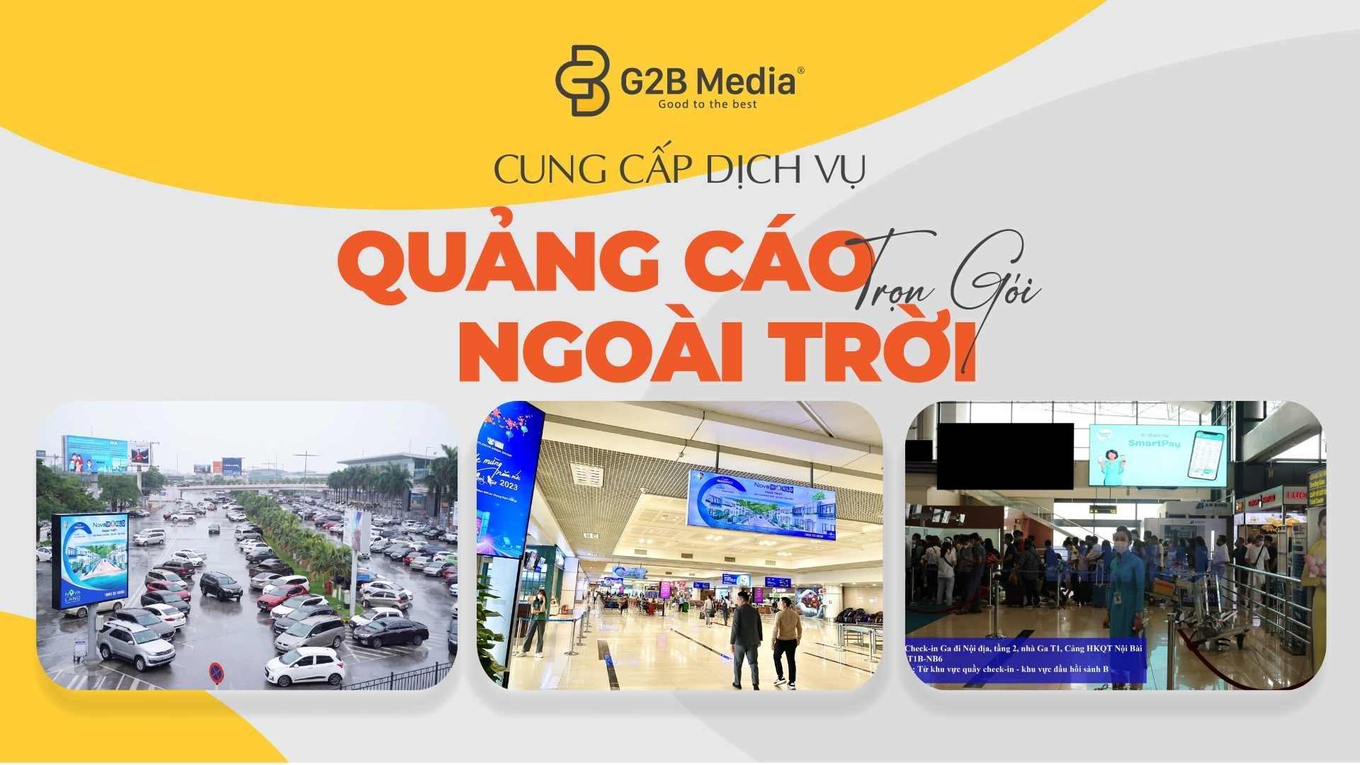 Quảng cáo sân bay nội bài.