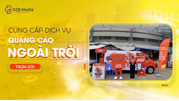 Booth quảng cáo SPX Chợ Đầm Nha Trang.