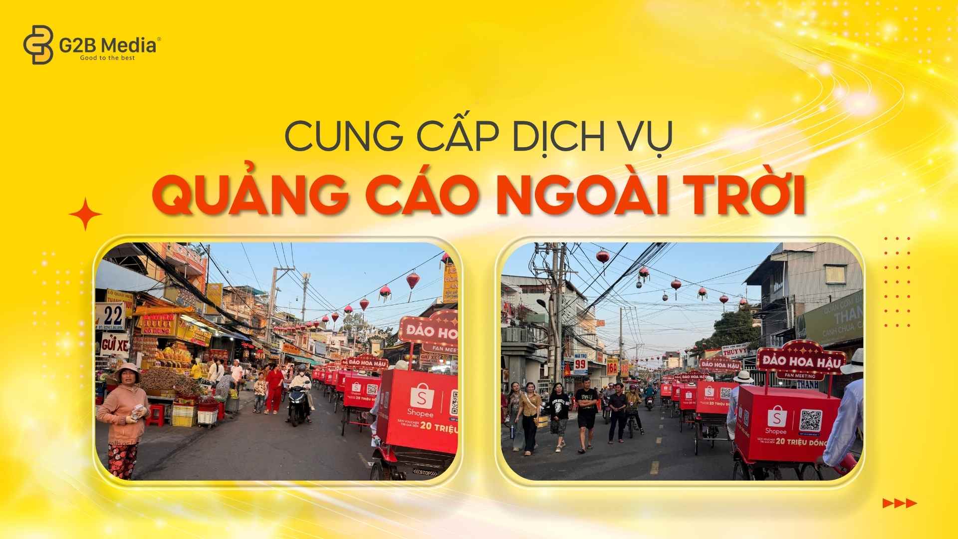 Lịch trình roadshow xích lô Fan Meeting Đảo Hoa Hậu Shopee.