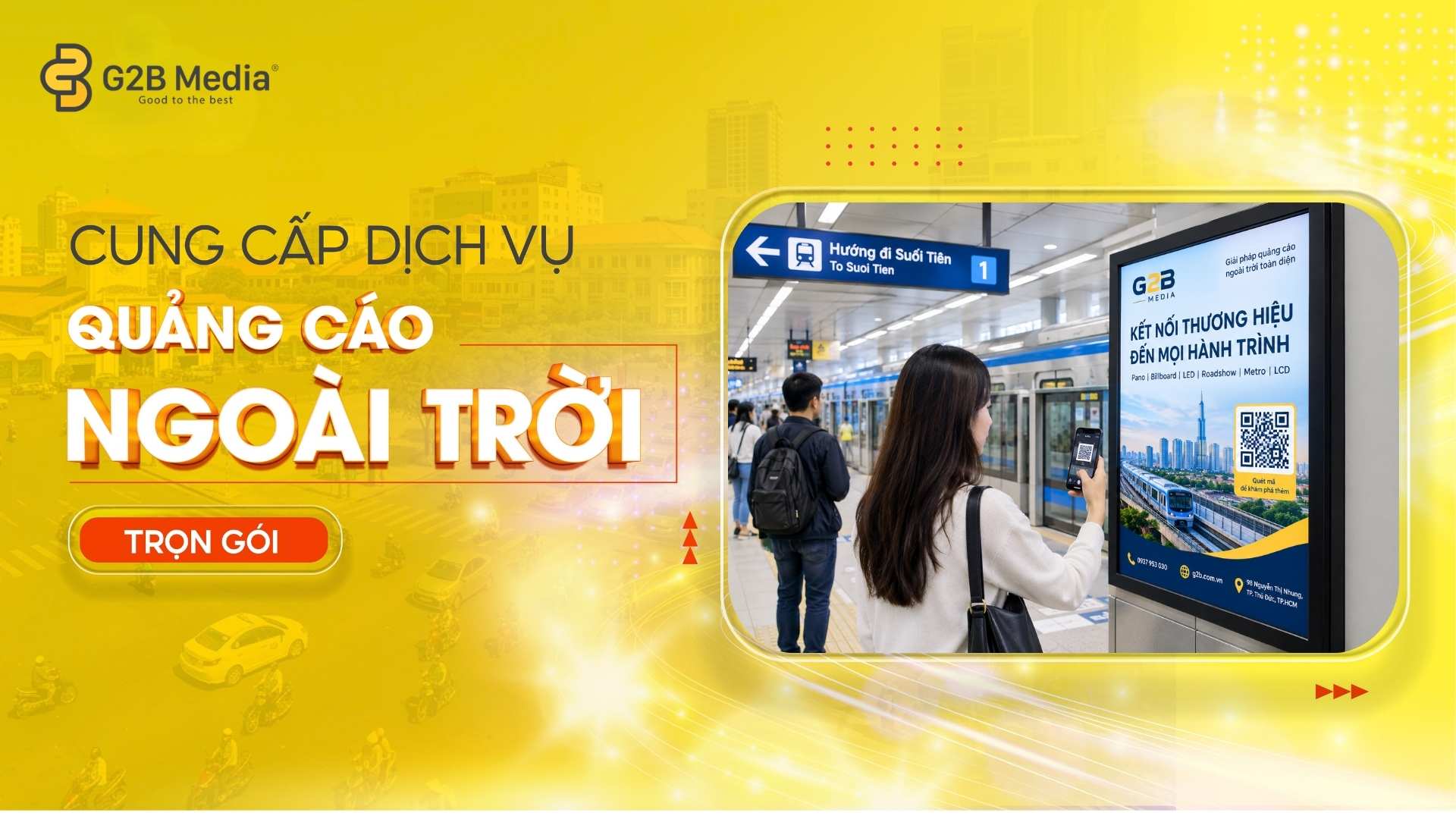 Chiến dịch quảng cáo metro kết hợp O-to-O.
